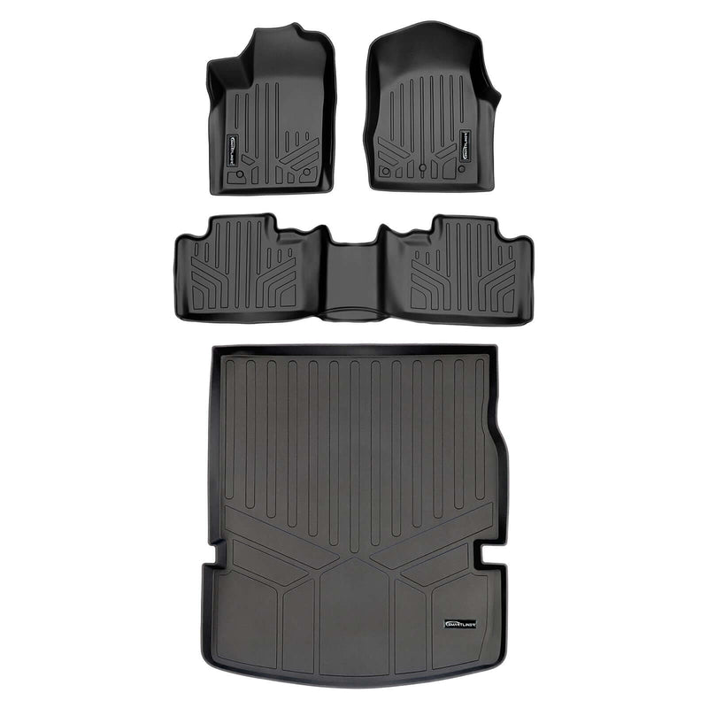 Load image into Gallery viewer, Smart Trim™ Floor Liners For 2013-16 Durango with 1st Row Dual Floor Hooks & 2nd Row Bench Seat