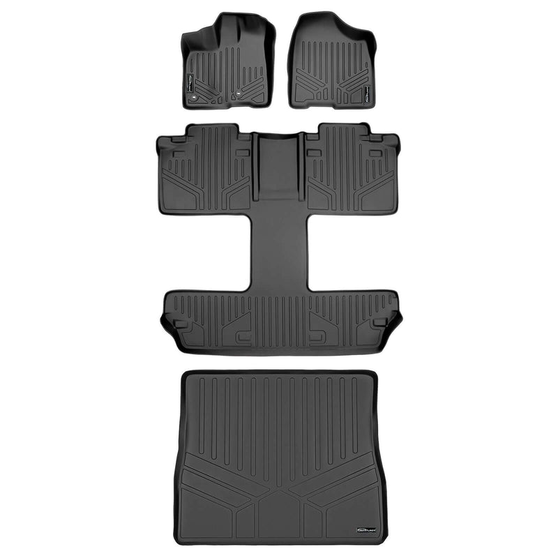 Load image into Gallery viewer, Smart Trim™ Custom Fit Floor Liners For 2013 2020 Toyota Sienna 7 Passenger Model