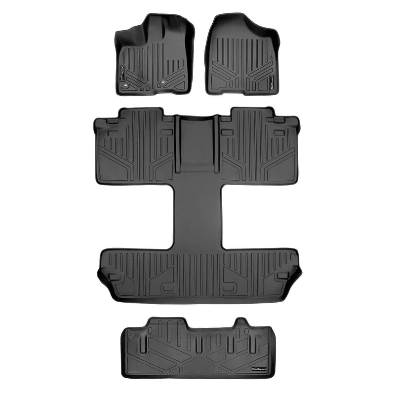 Load image into Gallery viewer, Smart Trim™ Floor Liners For 2013 2020 Sienna 7 Passenger Model with Power Folding 3rd Row Seats