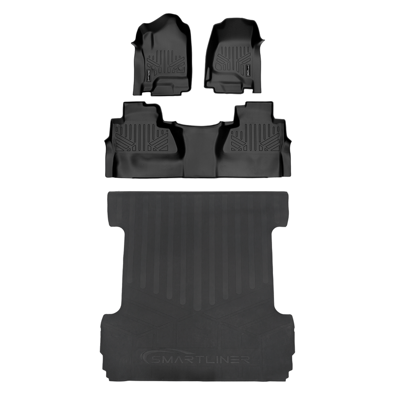 Load image into Gallery viewer, SMARTLINER Custom Fit Floor Liners For 2014-2018 Silverado/Sierra 1500 - 2015-2021 2500/3500 HD