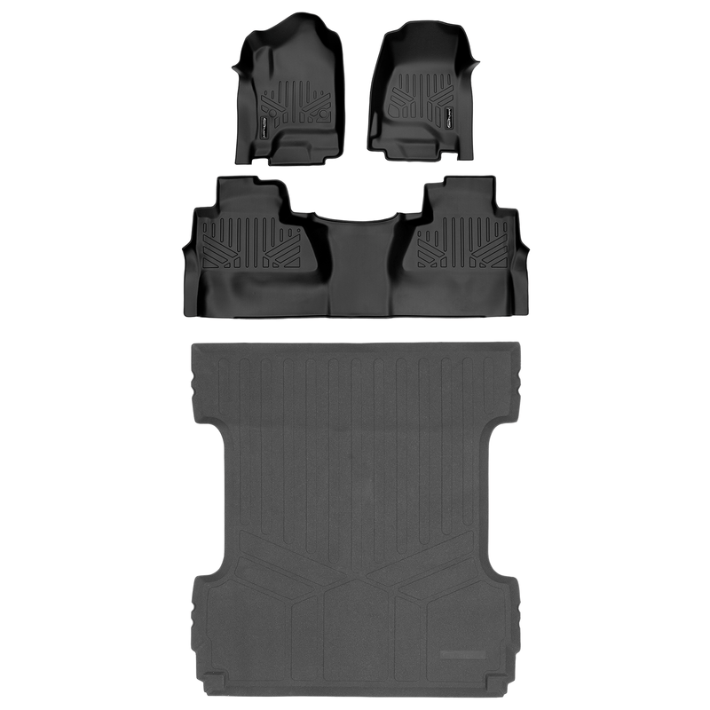 Load image into Gallery viewer, SMARTLINER Custom Fit Floor Liners For 2014-2018 Silverado/Sierra 1500 - 2015-2021 2500/3500 HD