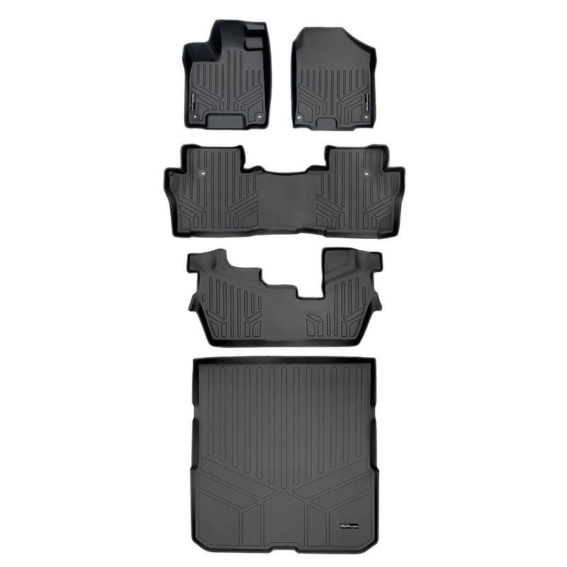 Load image into Gallery viewer, SMARTLINER Custom Fit Floor Liners For 2016-2022 Honda Pilot (8 Passenger Model)