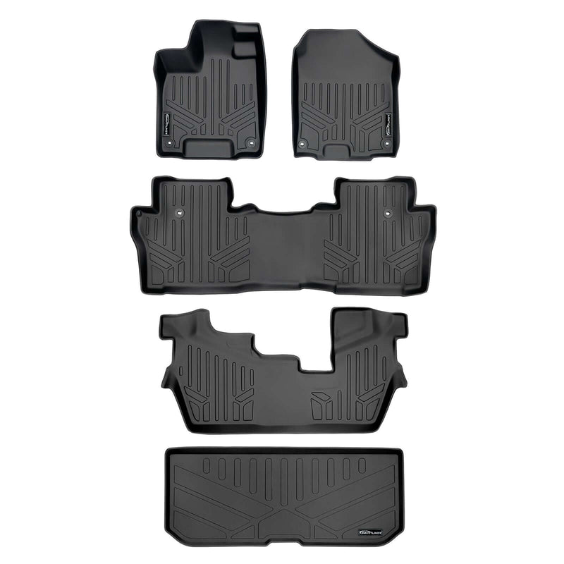 Load image into Gallery viewer, SMARTLINER Custom Fit Floor Liners For 2016-2022 Honda Pilot (8 Passenger Model)