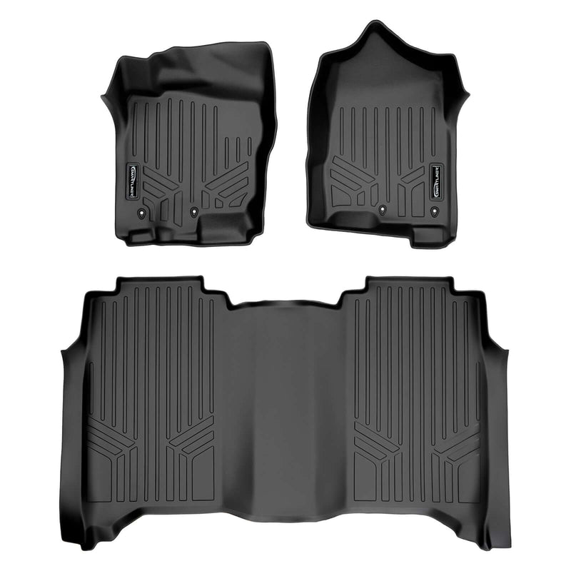 Load image into Gallery viewer, SMARTLINER Floor Liners for Crew Cab 2017-2024 Nissan Titan With Bench Seat and No Under-Seat Storage