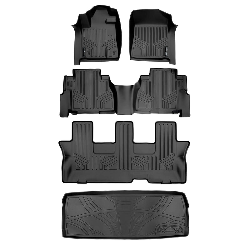 Load image into Gallery viewer, SMARTLINER Custom Fit Floor Liners For 2008-2011 Toyota Sequoia (with Bench Seat)