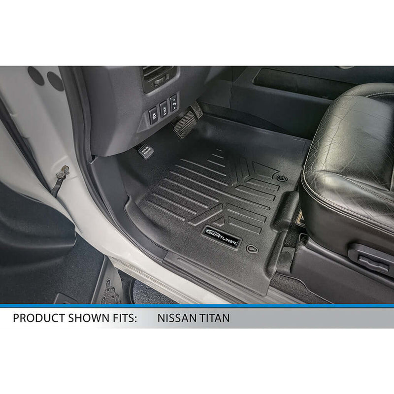 Load image into Gallery viewer, SMARTLINER Custom Fit Floor Liners For 2008-2010 QX56 / 08-15 Armada / Titan (Only Dual Drivers Side Floor Posts)