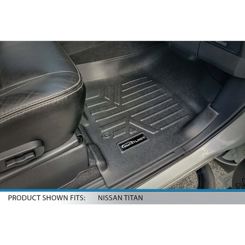 Load image into Gallery viewer, SMARTLINER Custom Fit Floor Liners For 2008-2010 QX56 / 08-15 Armada / Titan (Only Dual Drivers Side Floor Posts)
