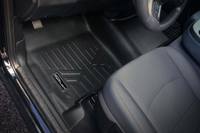 Load image into Gallery viewer, SMARTLINER Custom Fit Floor Liners For 2012-2022 RAM 1500 Quad Cab with 1st Row Bench Seat and Dual Floor Hooks