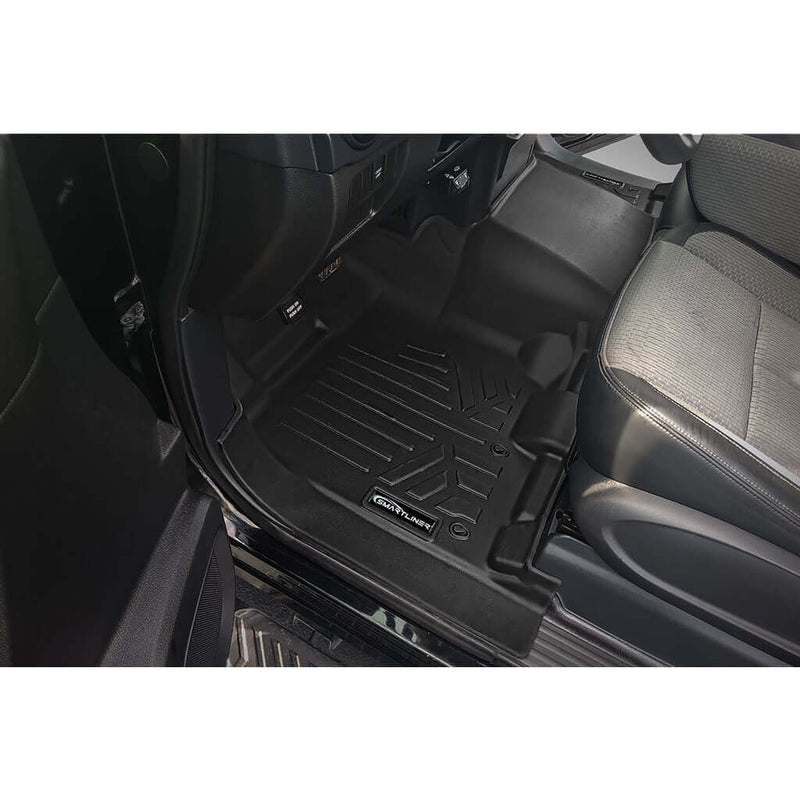 Load image into Gallery viewer, SMARTLINER Floor Liners for 2017-2024 Nissan Titan King Cab (1st Row Bench) With OTH Coverage