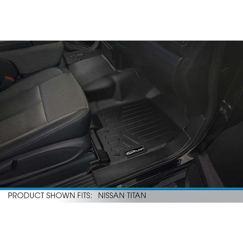 Load image into Gallery viewer, SMARTLINER Floor Liners for 2017-2024 Nissan Titan Crew Cab (1st Row Bench) No Underseat ToolBox and OTH Coverage