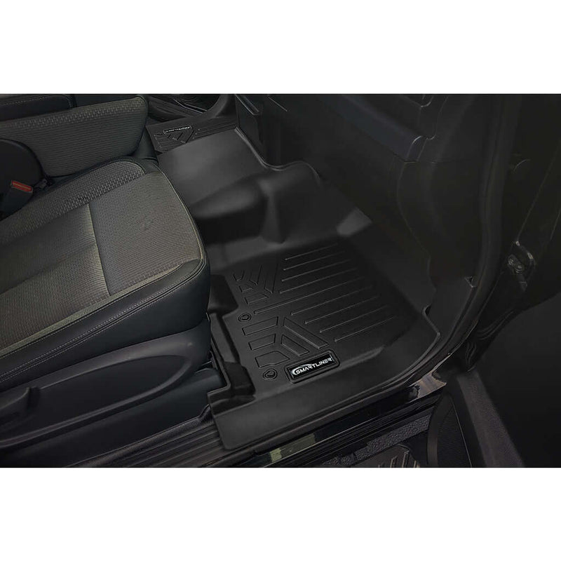 Load image into Gallery viewer, SMARTLINER Floor Liners for 2017-2024 Nissan Titan King Cab (1st Row Bench) With OTH Coverage