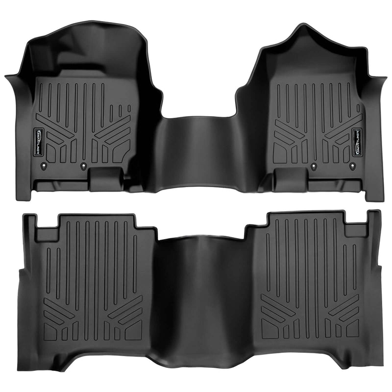 Load image into Gallery viewer, SMARTLINER Floor Liners for 2017-2024 Nissan Titan King Cab (1st Row Bench) With OTH Coverage