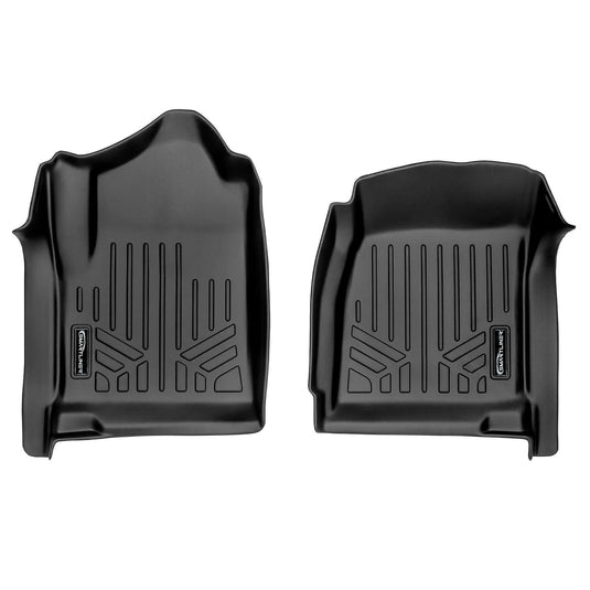 SMARTLINER Custom Fit Floor Liners For 2014 - 2018 Silverado/Sierra 1500 & 2015-2019 2500/3500 HD Regular Cab with Vinyl Floor