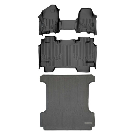 SmartCoverage™ Custom Fit Floor Liners For 2019-2024 Ram 1500 Crew Cab with First Row Bench Seat