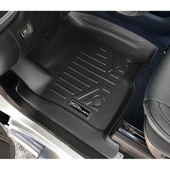 Load image into Gallery viewer, SMARTLINER Custom Fit Floor Liners For 2019-2026 GMC Sierra 1500 Double Cab with Carpet Flooring and 1st Row Bench Seat without OTH coverage (without 2nd Row Under Seat Storage)