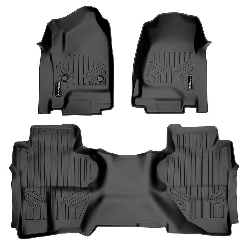 Load image into Gallery viewer, SMARTLINER Floor Liners for 2019 Silverado 1500 LD/GMC Sierra 1500 LD Double Cab (NO Over the Hump Coverage)