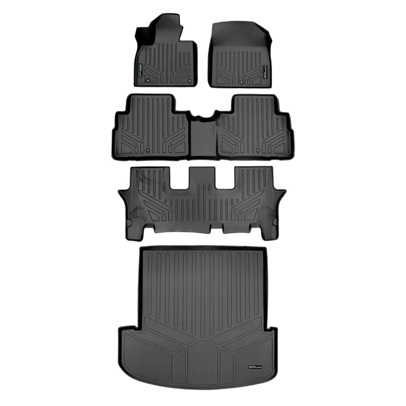 Load image into Gallery viewer, SMARTLINER Custom Fit Floor Liners For 2020-2025 Kia Telluride with 2nd Row Bucket Seats No Center Console and No In Between Coverage
