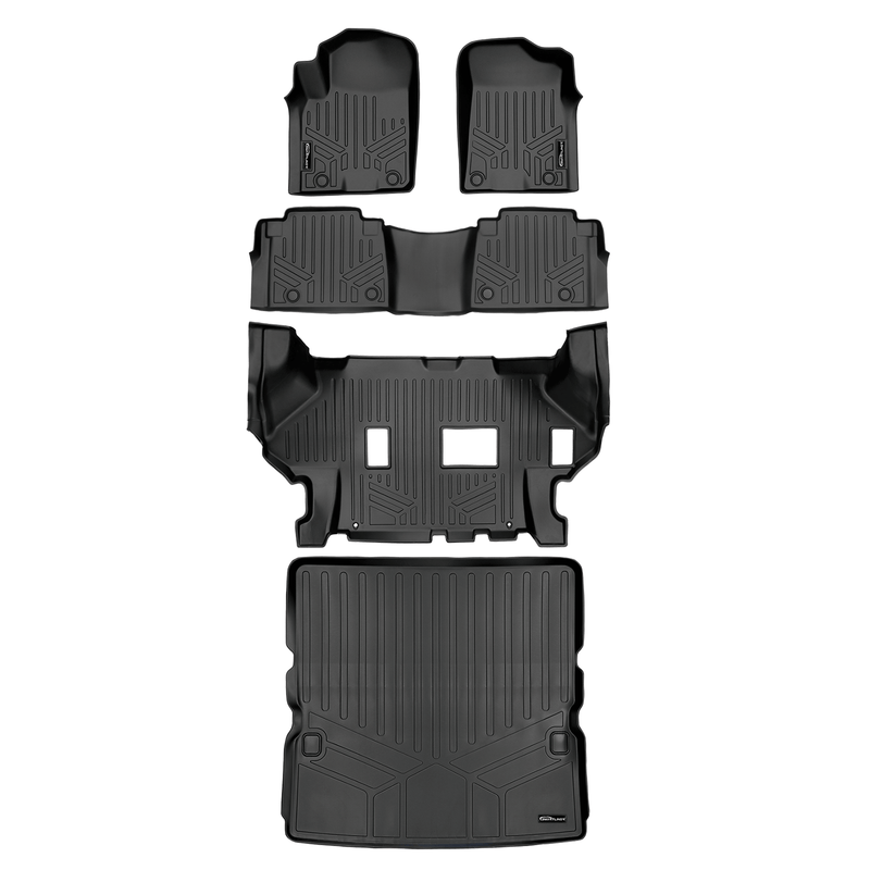 Load image into Gallery viewer, SMARTLINER Custom Fit Floor Liners For 2019-2024 Infiniti QX80 and 2019-2024 Nissan Armada No Bucket Seats & Center Console Only