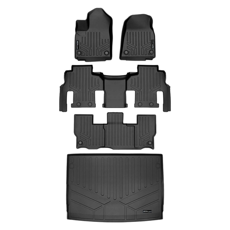 Load image into Gallery viewer, SMARTLINER Custom Fit Floor Liners For 2023-2025 Jeep Wagoneer L (8 Passenger Model)