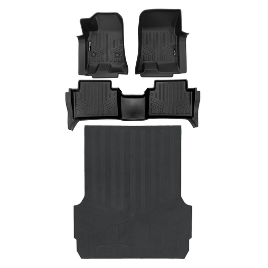 SMARTLINER Custom Fit Floor Liners For 2023-2025 Chevrolet Colorado (Only Fits Crew Cabs with Carpeted Flooring)