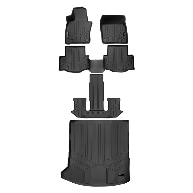Load image into Gallery viewer, SMARTLINER Floor Liners for 2024-2026 Mazda CX-90 Plug-In Hybrid (Only Fits 2nd Row Bucket Seats With Center Console)