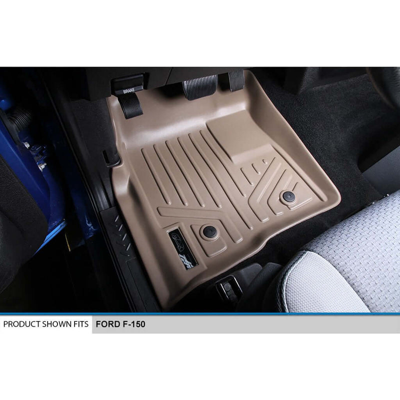 Load image into Gallery viewer, Smart Trim™ Floor Liners For 2011-2014 Ford F-150 SuperCab Non Flow Center Console