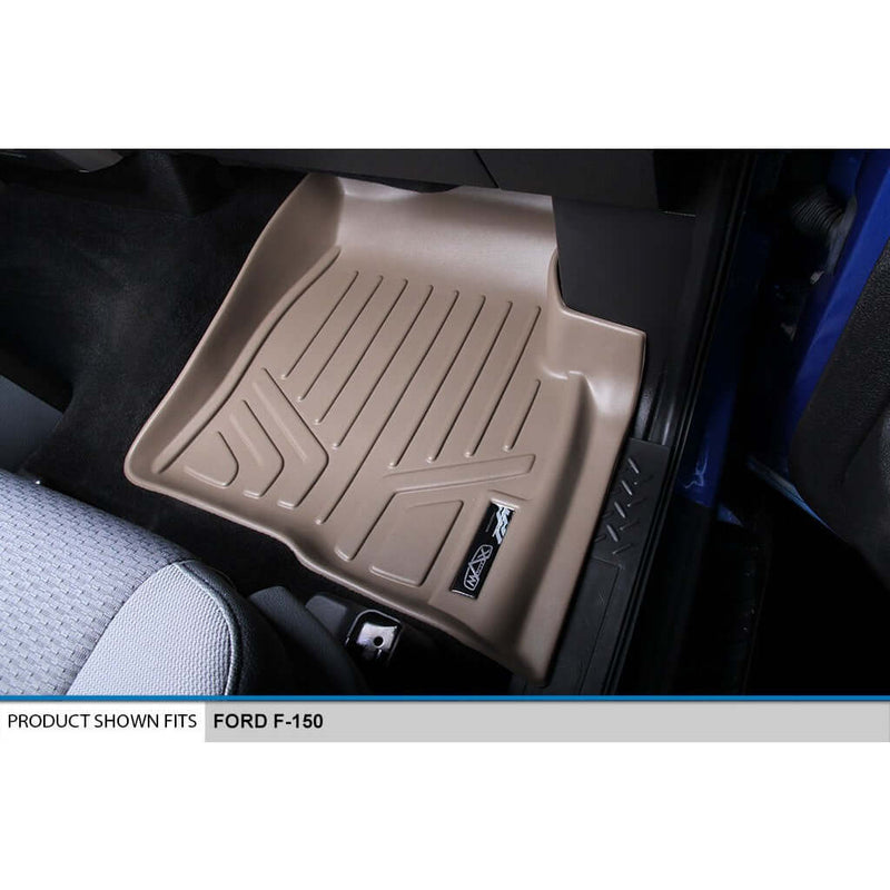 Load image into Gallery viewer, Smart Trim™ Floor Liners For 2011-2014 Ford F-150 SuperCab Non Flow Center Console