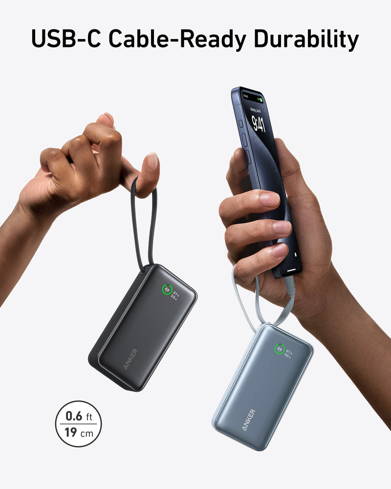 Load image into Gallery viewer, Anker Nano Power Bank (30W, Built-In USB-C Cable)