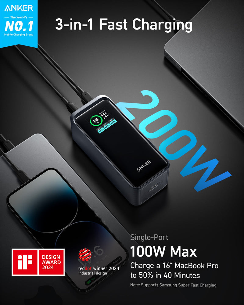 Load image into Gallery viewer, Anker Prime Power Bank (20K, 200W)