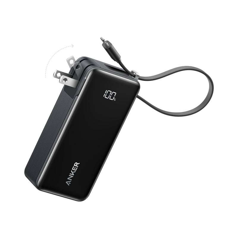 Load image into Gallery viewer, Anker Power Bank (10K, Fusion, Built-In Cable)