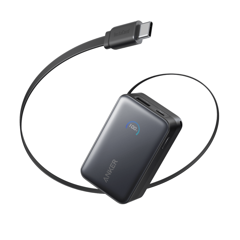 Load image into Gallery viewer, Anker Nano Power Bank (10K, 45W, Built-In Retractable USB-C Cable)