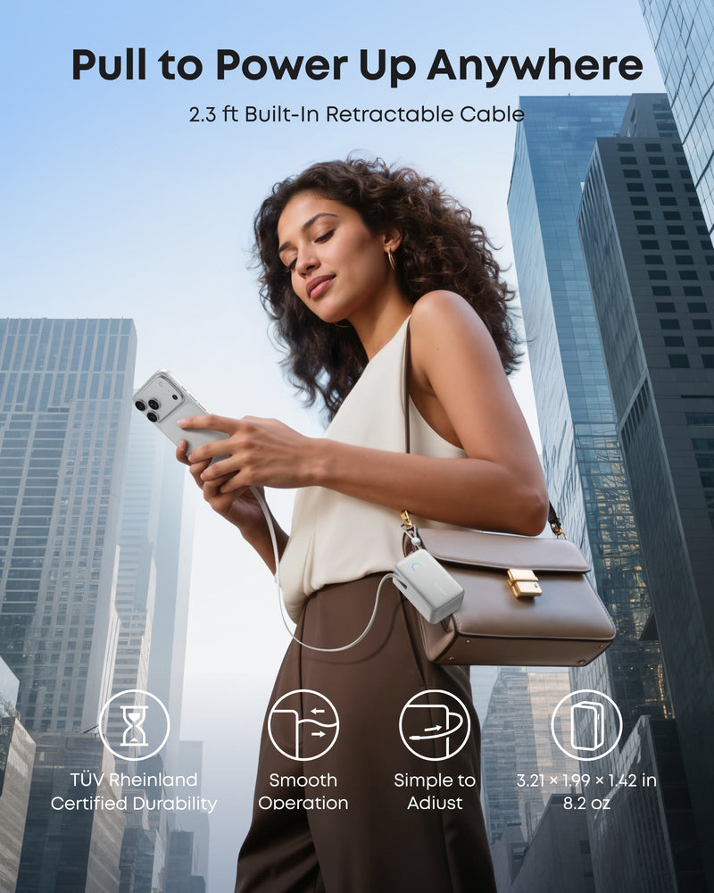 Load image into Gallery viewer, Anker Nano Power Bank (10K, 45W, Built-In Retractable USB-C Cable)