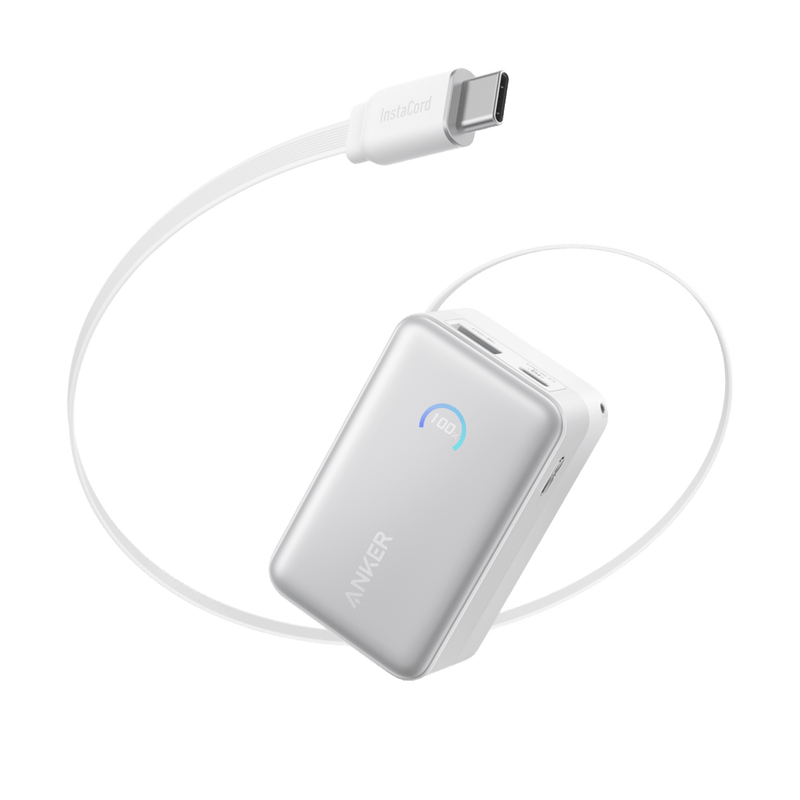 Load image into Gallery viewer, Anker Nano Power Bank (10K, 45W, Built-In Retractable USB-C Cable)