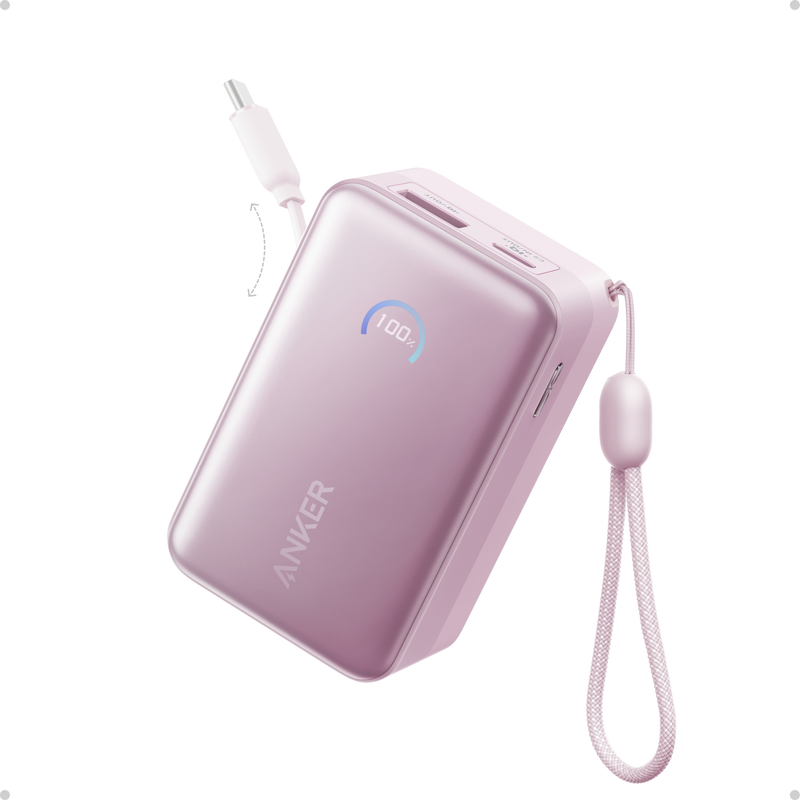 Load image into Gallery viewer, Anker Nano Power Bank (10K, 45W, Built-In Retractable USB-C Cable)