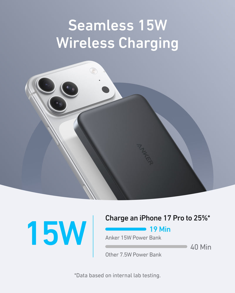 Load image into Gallery viewer, Anker MagGo Power Bank (10K, Slim)