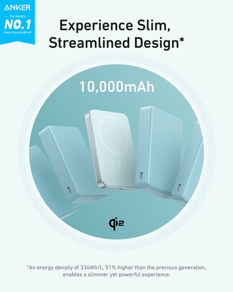 Load image into Gallery viewer, Anker MagGo Power Bank (10K, Slim)