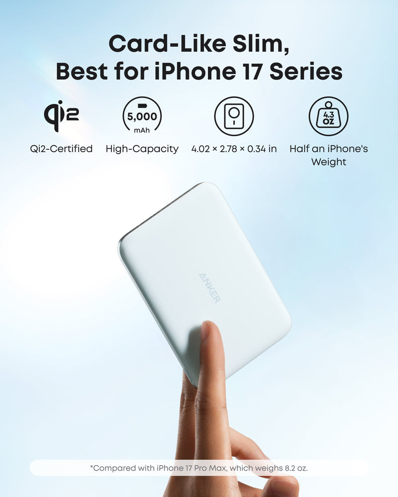 Load image into Gallery viewer, Anker Nano Power Bank (5K, MagGo, Slim)