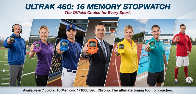 Load image into Gallery viewer, ULTRAK 460 Set - Rainbow set of six stopwatches