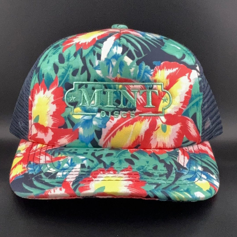 Load image into Gallery viewer, Trucker Snapback Hat - Fancy Print - Mint Discs