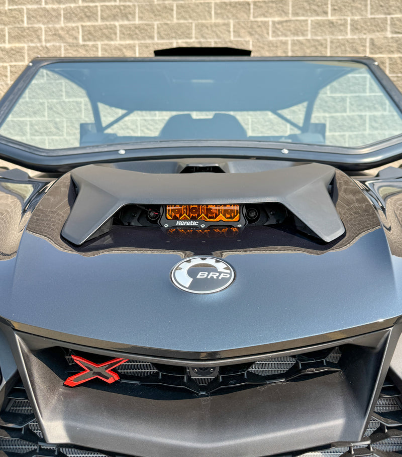 Load image into Gallery viewer, Can Am Maverick R BA-4 Hood Scoop LED Light Bar