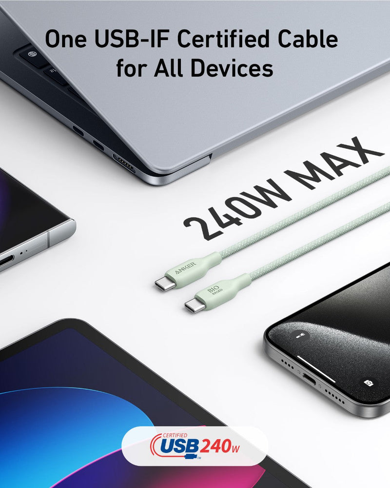 Load image into Gallery viewer, Anker <b>543</b> USB-C to USB-C Cable (Bio-Braided)