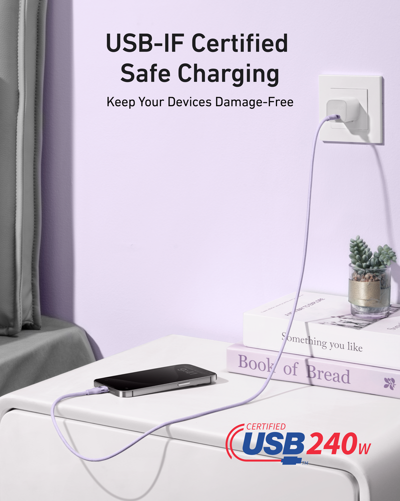 Load image into Gallery viewer, Anker USB-C to USB-C Cable (3 ft / 6 ft, 240W, Upcycled-Braided)