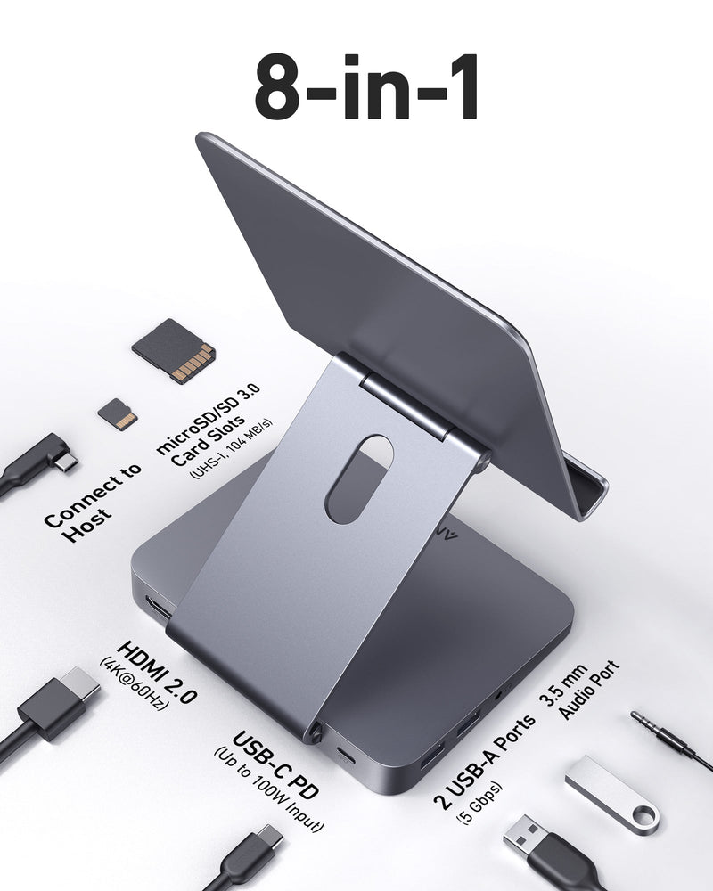 Load image into Gallery viewer, Anker <b>551</b> USB-C Hub (8-in-1, Tablet Stand)
