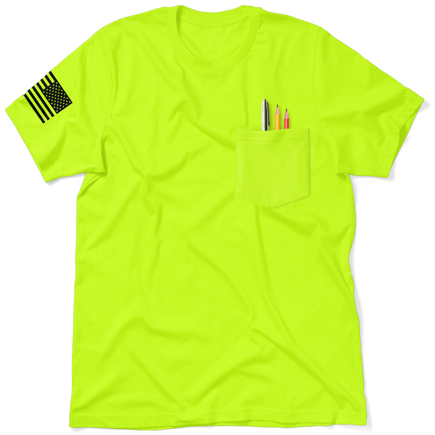 My Helper - Safety Yellow Pocket T-Shirt