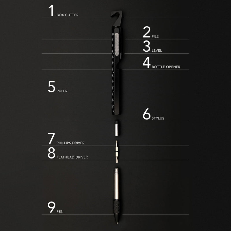 Load image into Gallery viewer, Multitool Pen 9-in-1 with Box Cutter