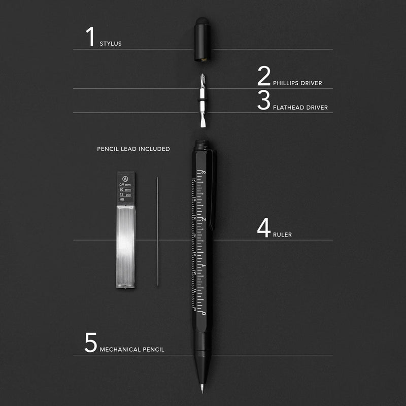 Load image into Gallery viewer, Multitool Pencil 5-in-1 Stylus