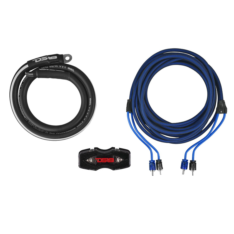 Load image into Gallery viewer, 0-GA Amplifier Installation Wiring Kit - Blue