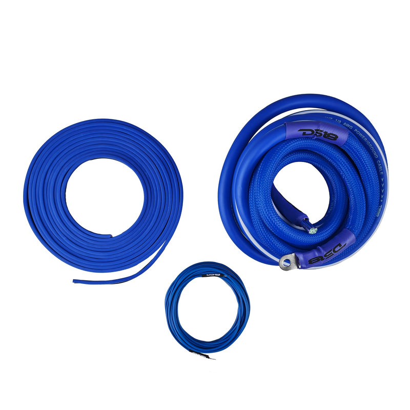 Load image into Gallery viewer, 0-GA Amplifier Installation Wiring Kit - Blue