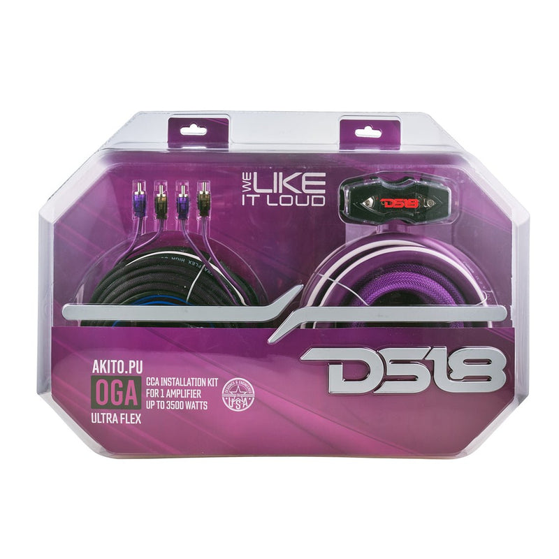 Load image into Gallery viewer, 0-GA Amplifier Installation Wiring Kit - Purple