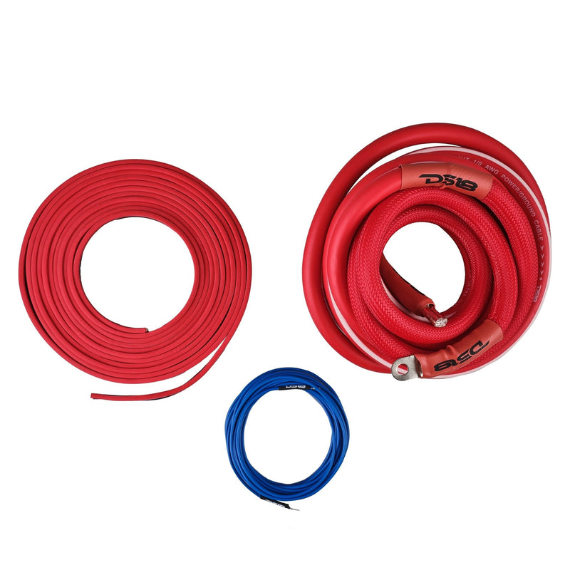 Load image into Gallery viewer, 0-GA Amplifier Installation Wiring Kit - Red
